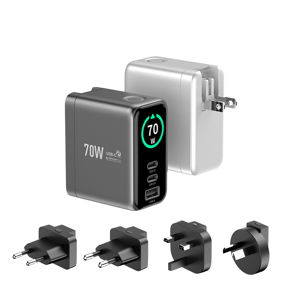 EnoVolt Pro™ 70W — GaN Fast Charger — Multi-Device Power