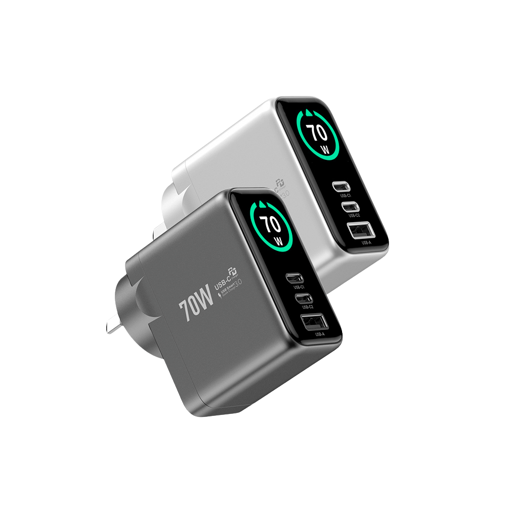 EnoVolt Pro™ 70W — GaN Fast Charger — Multi-Device Power