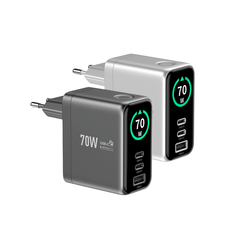 EnoVolt Pro™ 70W — GaN Fast Charger — Multi-Device Power