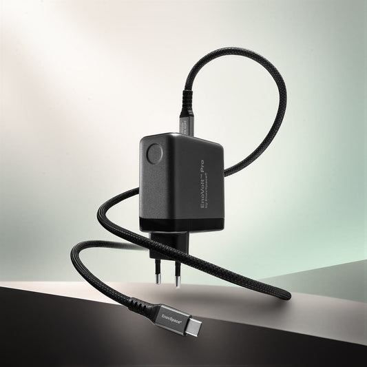EnoVolt Pro 140W with the braided 240W USB-C cable included in the box